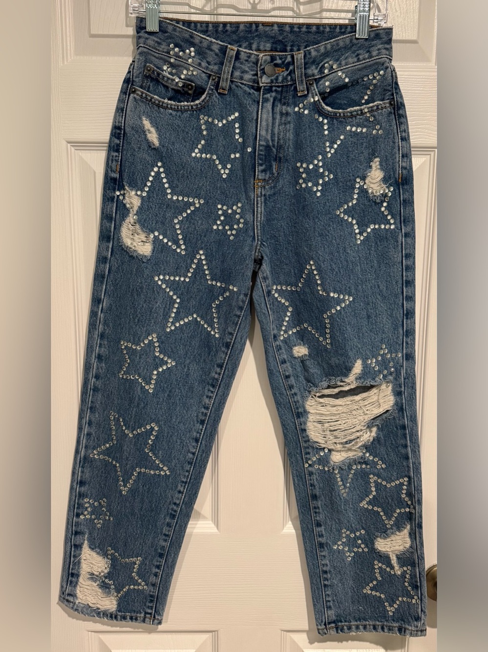 Carmar Los Angeles HERMIA PEYTON RHINESTONE STAR JEAN size 25